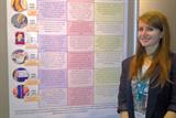 Charlotte Wilson with her poster on display at the RCGP conference