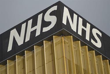 NHS sign