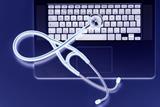 Computer and stethoscope